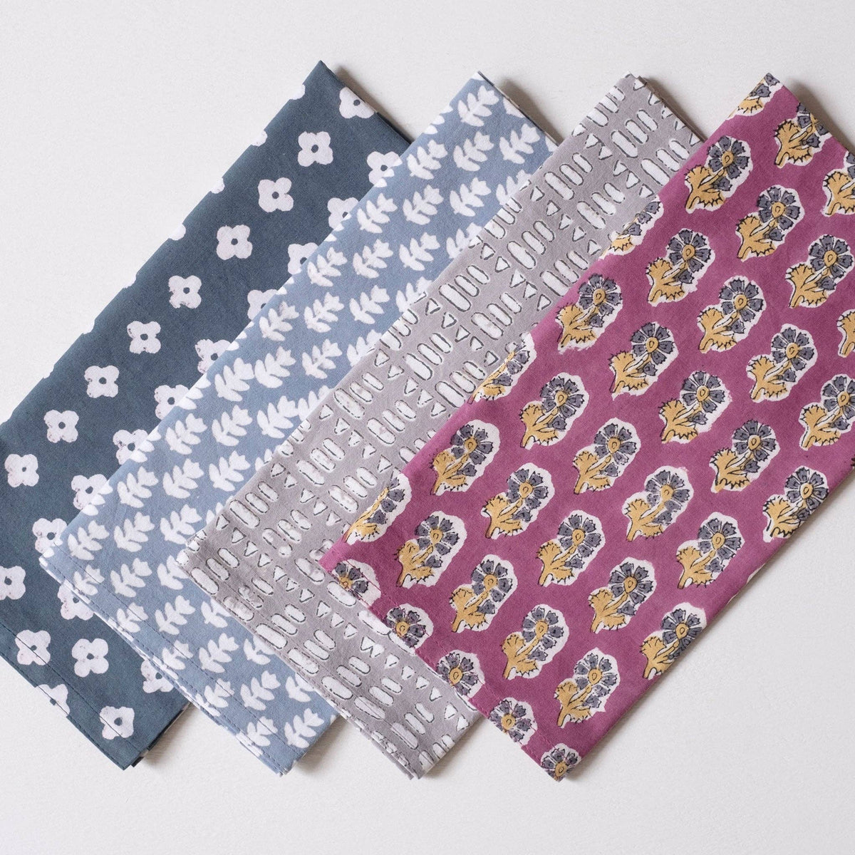 Tula Cloud Block Printed Napkins