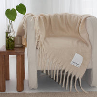 The Reykjavik Throw - 100% Recycled - Pebble Beige - FW25 Arctic Fox & Co. - North America Modern Nomad Home decor store Denver CO Colorado
