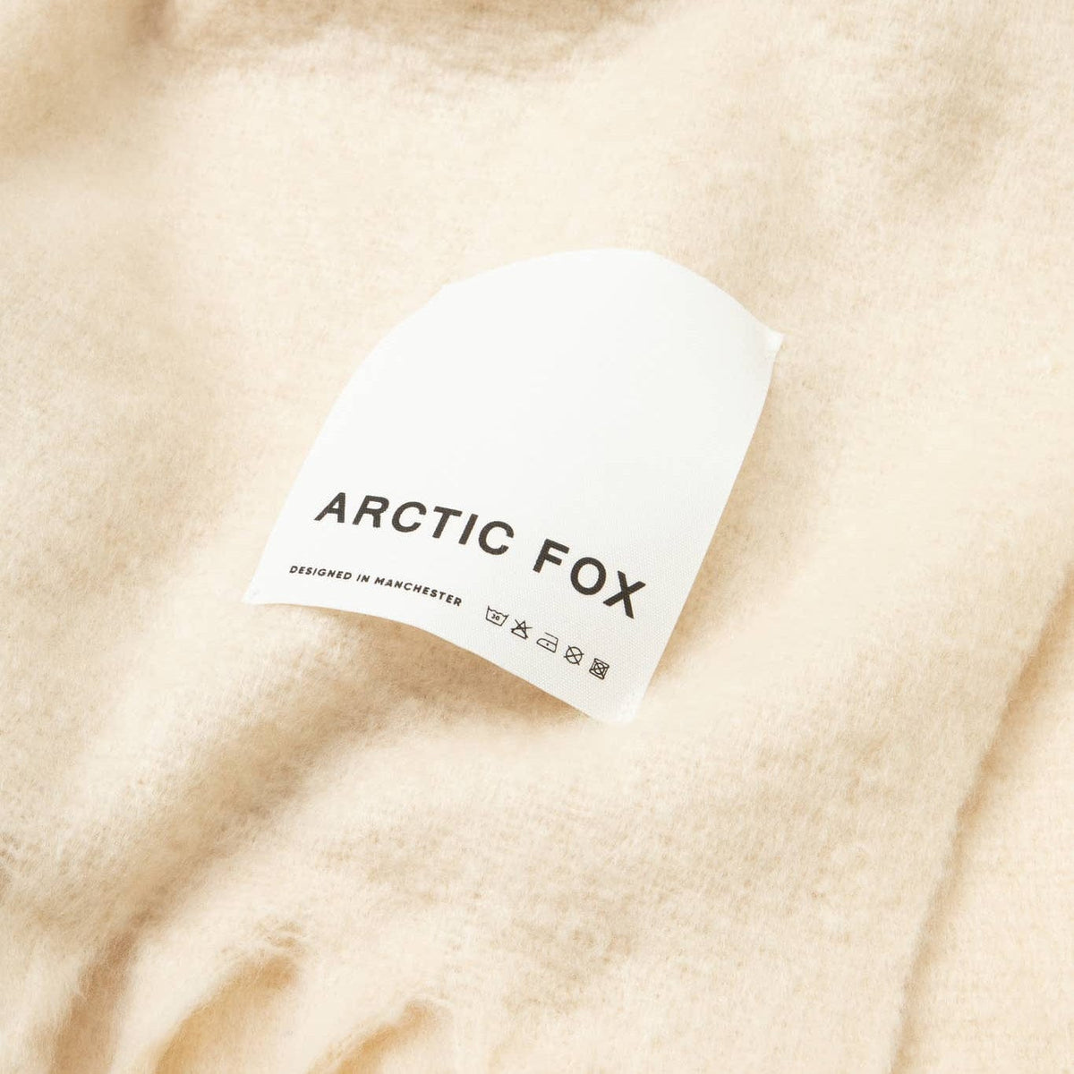 The Reykjavik Throw - 100% Recycled - Pebble Beige - FW25 Arctic Fox & Co. - North America Modern Nomad Home decor store Denver CO Colorado