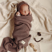 Organic Cotton Pointelle Baby Blanket