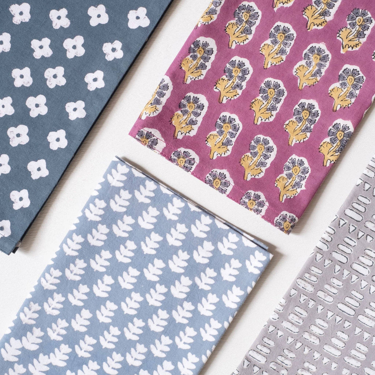 Tula Cloud Block Printed Napkins