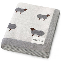 Cotton Swaddle Baby Blanket (Sheep)