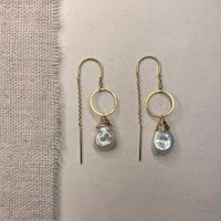 Pearl Threader Earrings