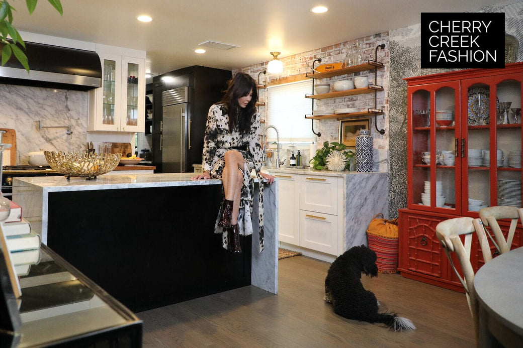 Becky Miller in kitchen for Cherry Creek Fashion