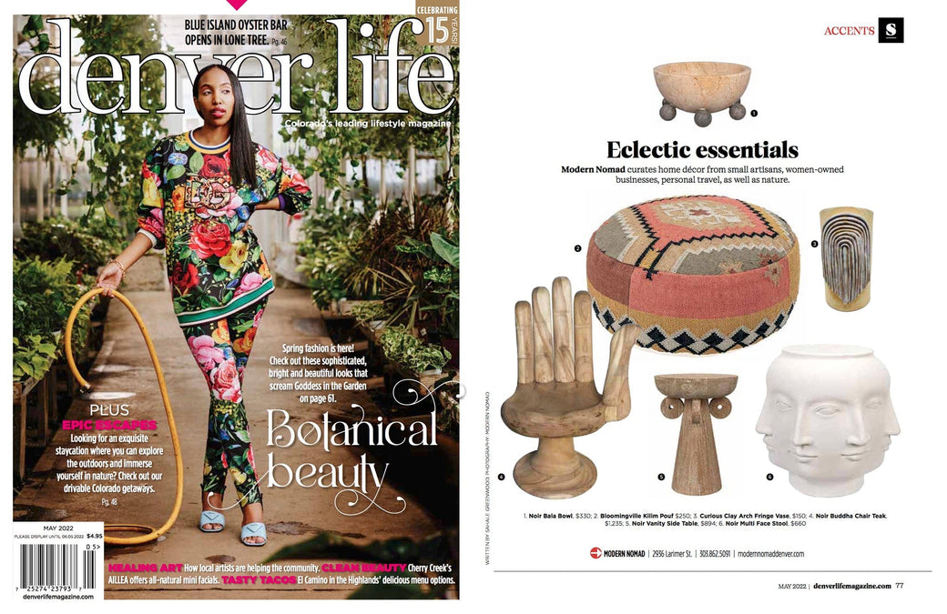 Denver Life magazine featuring Botanical Beauty and eclectic essentials
