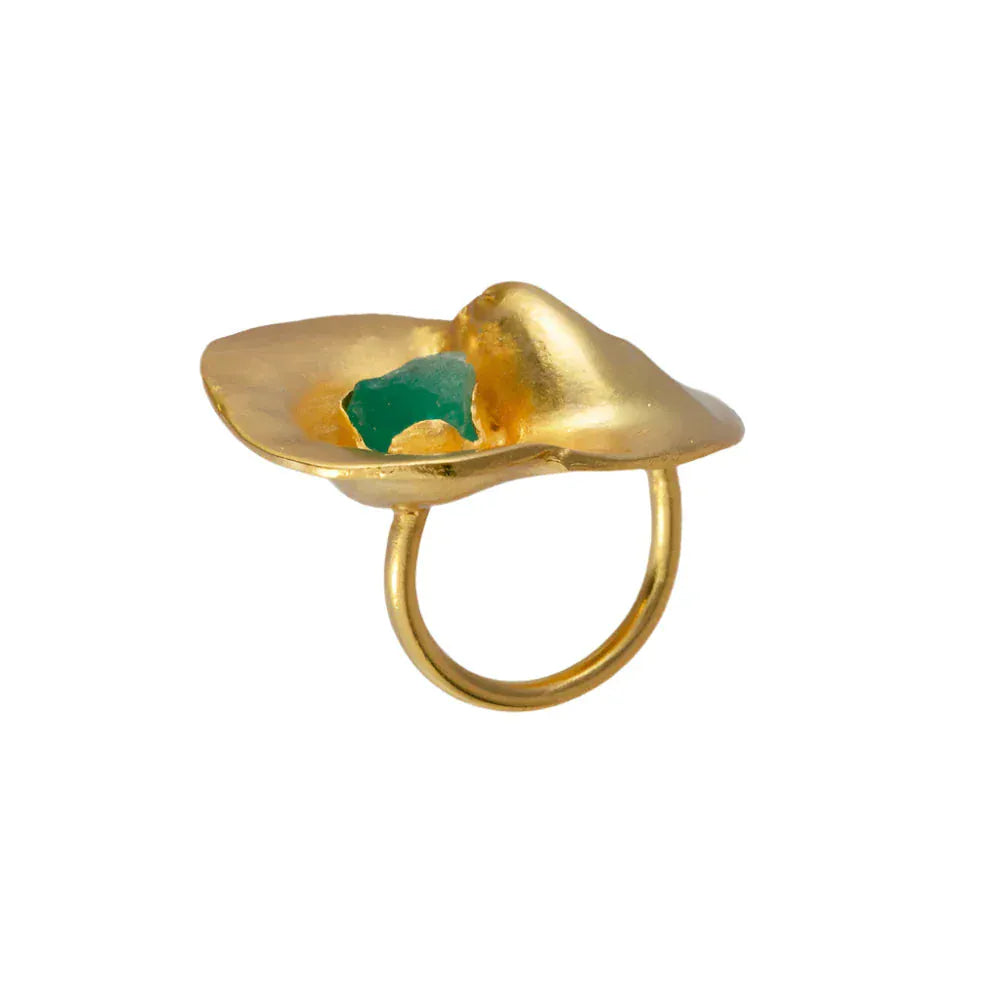 Fiba Emerald Ring FAOBA JOYAS Modern Nomad Home decor store Denver CO Colorado