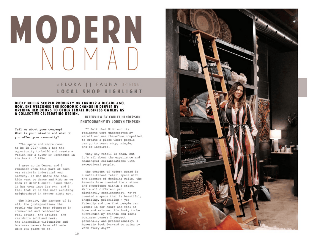 Modern Nomad local shop highlight