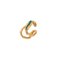 Gazhy Emerald Earcuff FAOBA JOYAS Modern Nomad Home decor store Denver CO Colorado