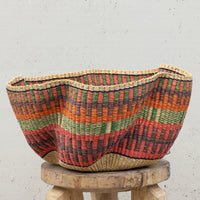 Ghanaian Handwoven Wave Basket