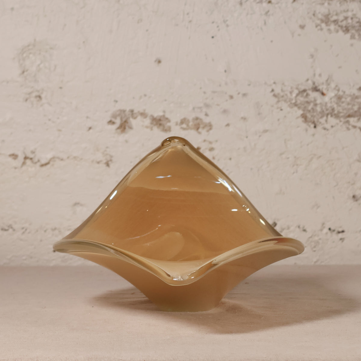 Pearlescent Glass Wave Bowl