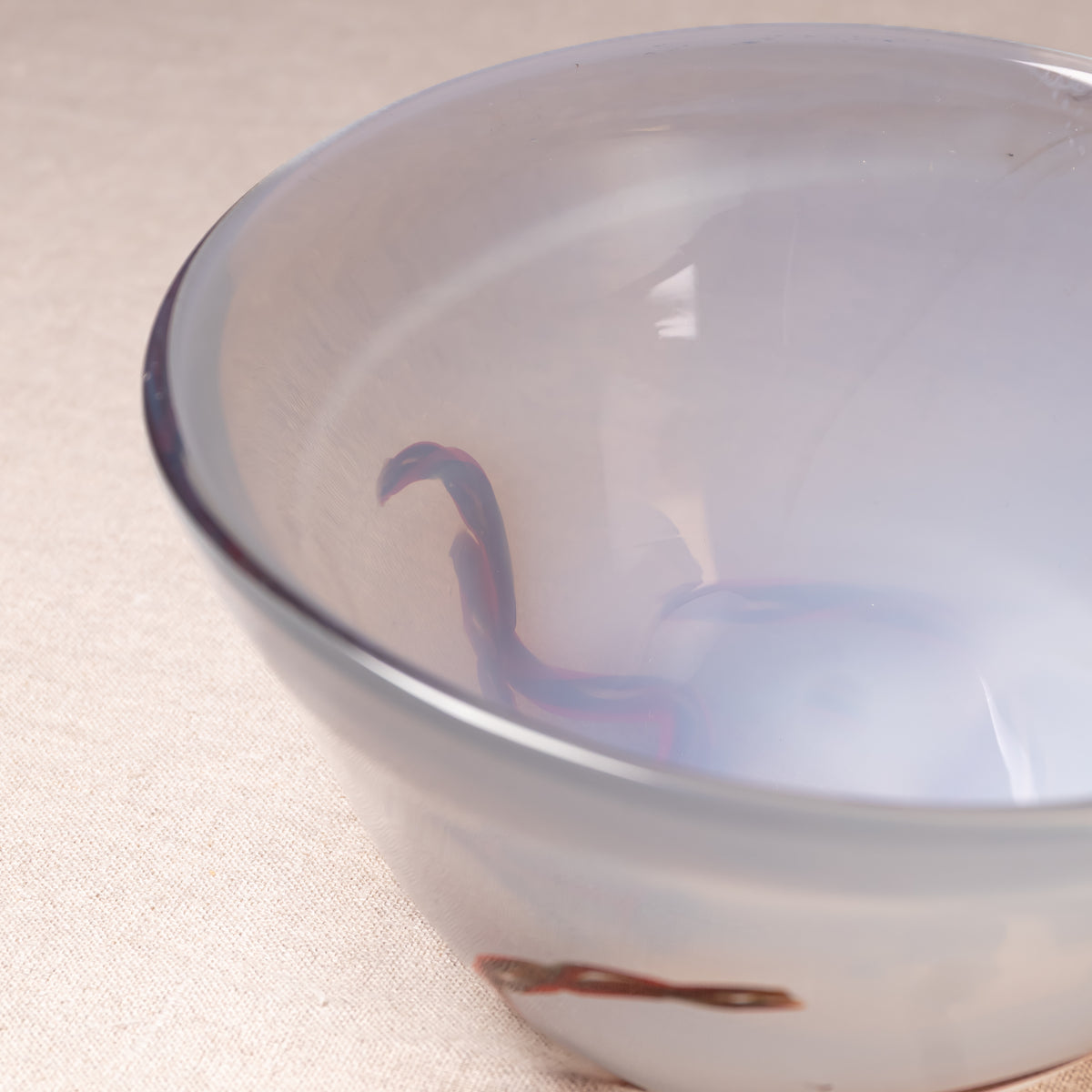 Handblown Milky Glass Bowl