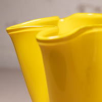 Vintage Yellow Murano-Style Vase
