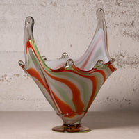 Colorful Hand-Blown Glass Bowl