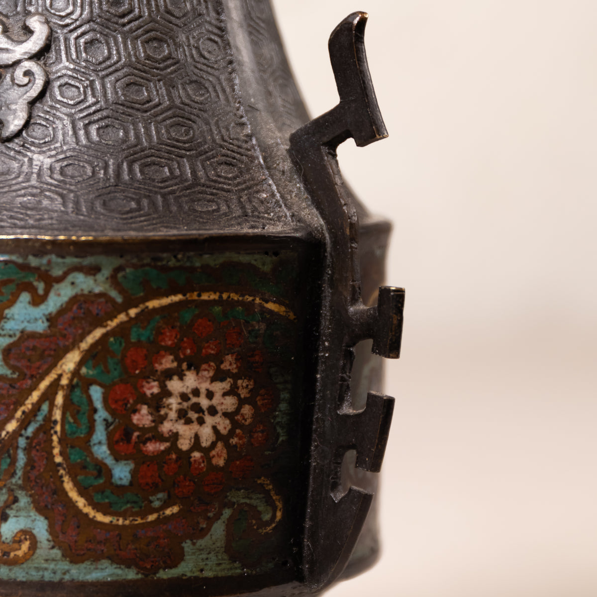 Antique Japanese Champlevé Vase