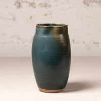 Teal Ripple Vase