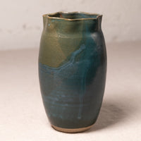 Teal Ripple Vase