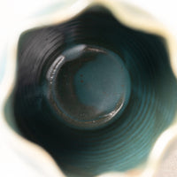 Teal Ripple Vase