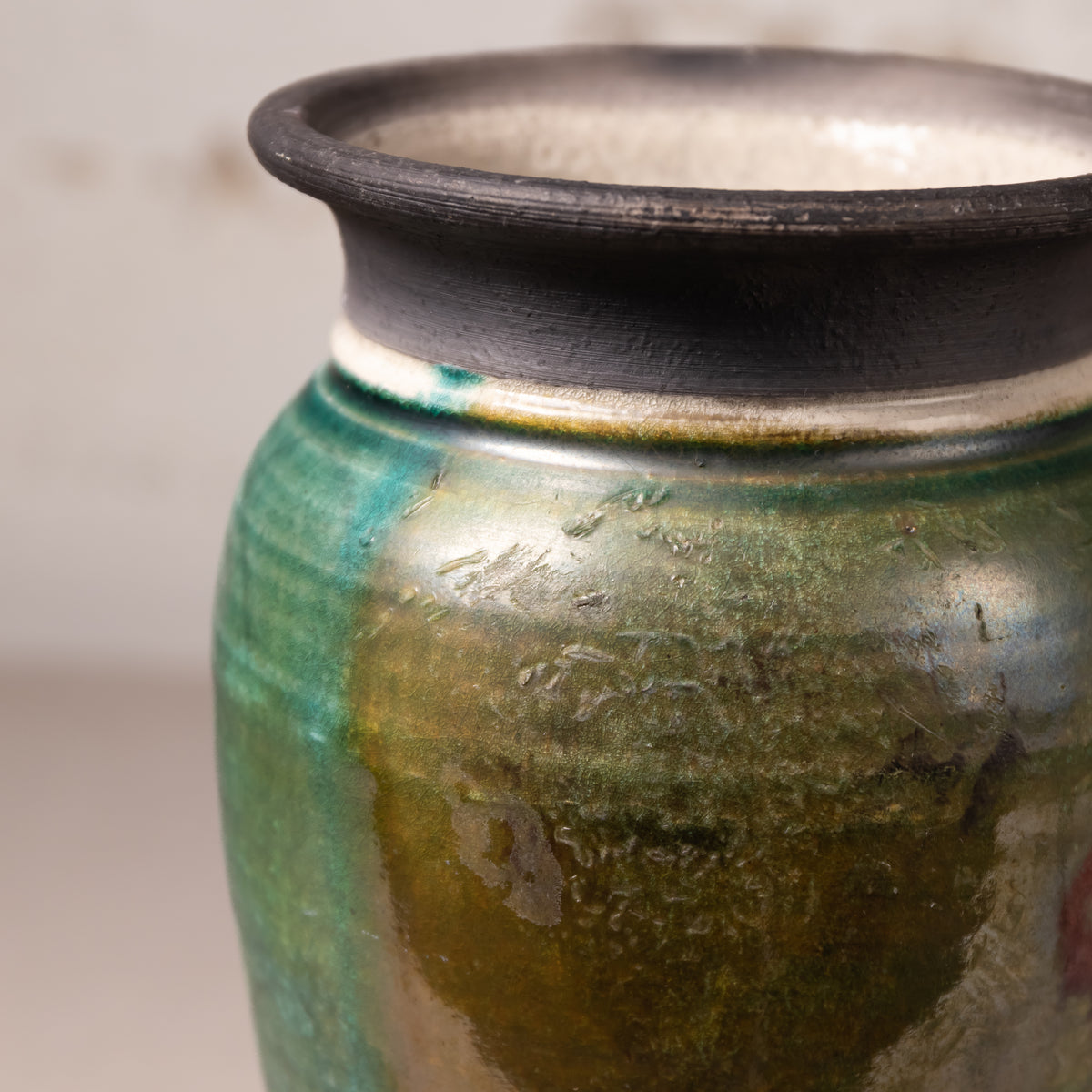 Emerald Glazed Vase