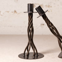 Hand Forged Iron Candle Holder