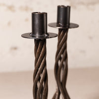 Hand Forged Iron Candle Holder