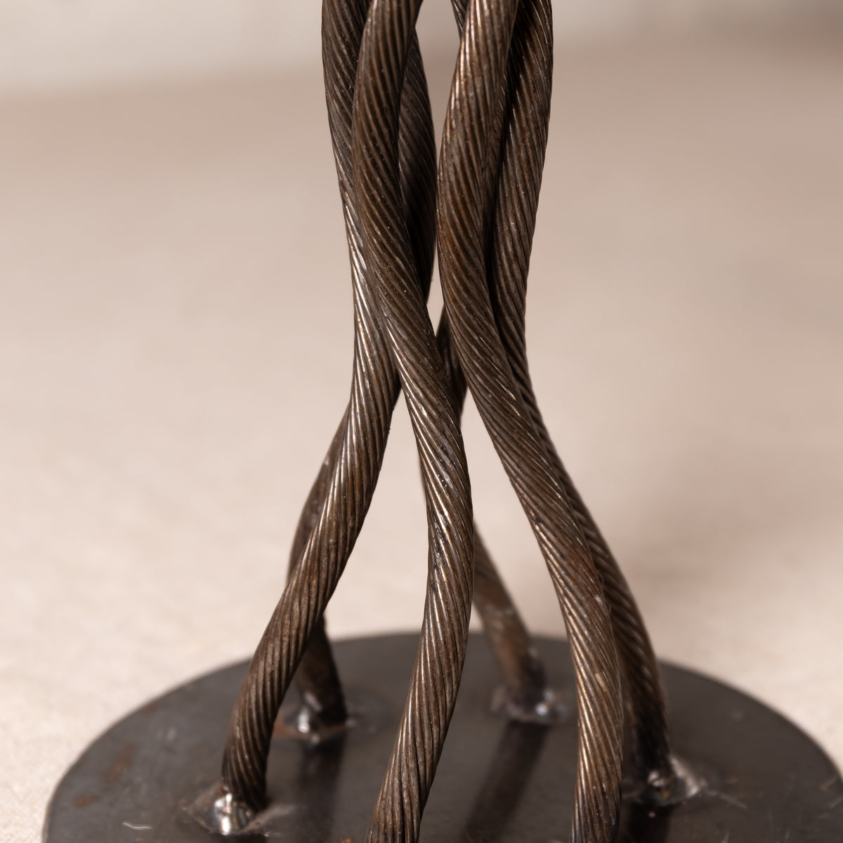 Hand Forged Iron Candle Holder