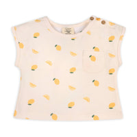 Lemon Baby Tee Top & Shorts Set Viverano Organics Modern Nomad Home decor store Denver CO Colorado