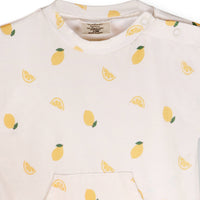 Lemon Kangaroo Pocket Baby Jumpsuit (Organic Jersey) Viverano Organics Modern Nomad Home decor store Denver CO Colorado