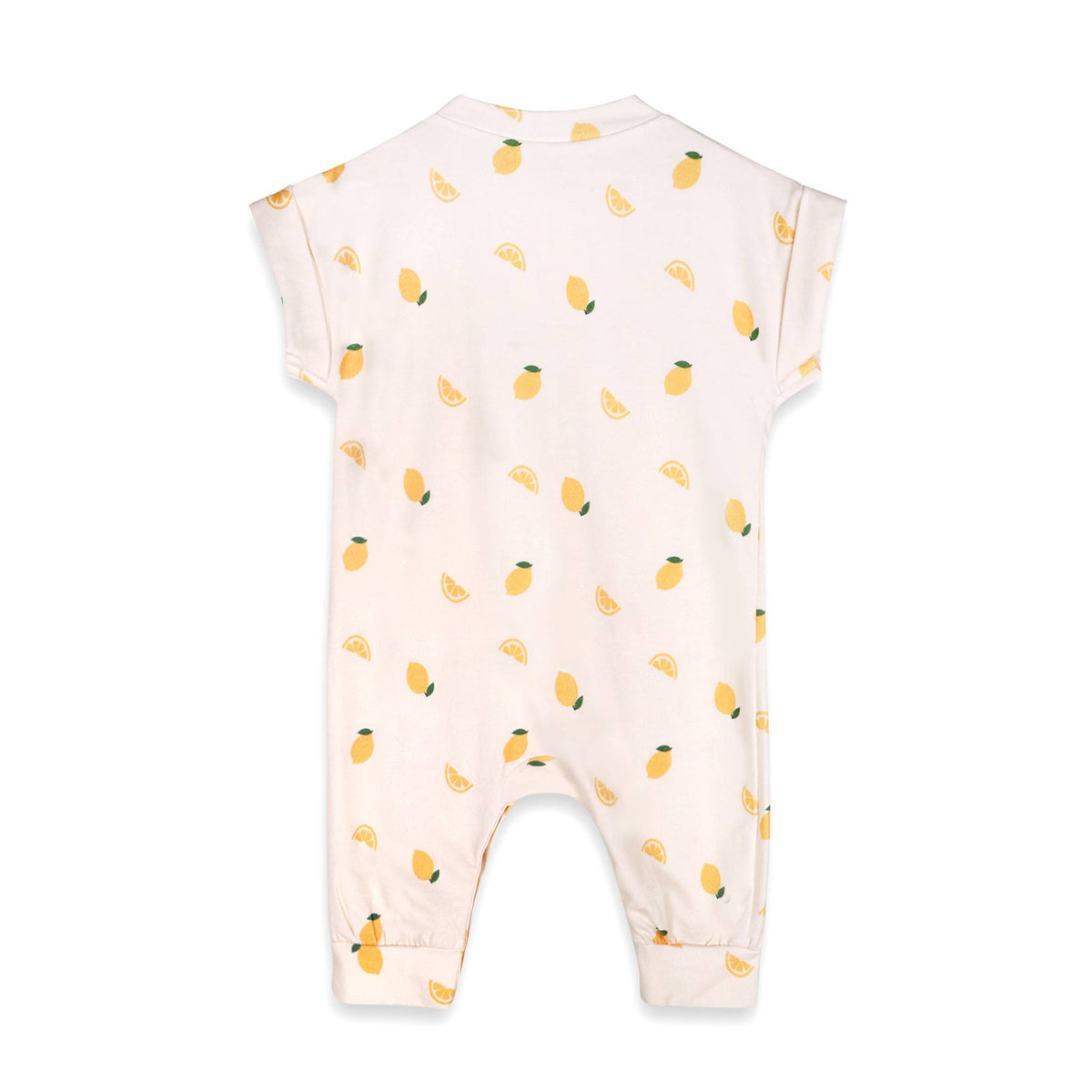 Lemon Kangaroo Pocket Baby Jumpsuit (Organic Jersey) Viverano Organics Modern Nomad Home decor store Denver CO Colorado