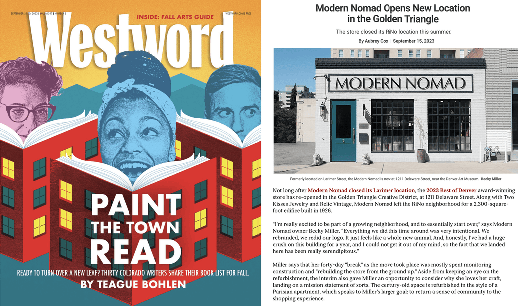Paint the Town Read & Modern Nomad opening