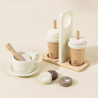 Wooden Coffee Maker Set - Foam Coco Village Modern Nomad Home decor store Denver CO Colorado