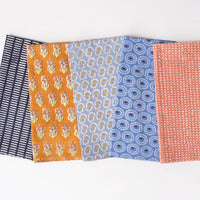 Pontis Navy Block Printed Napkins - set of 4