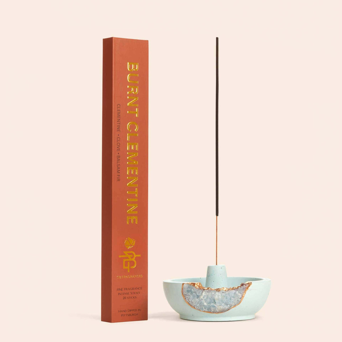 Burnt Clementine – Warm & Spiced Citrus Holiday Incense TB Fragrances Modern Nomad Home decor store Denver CO Colorado