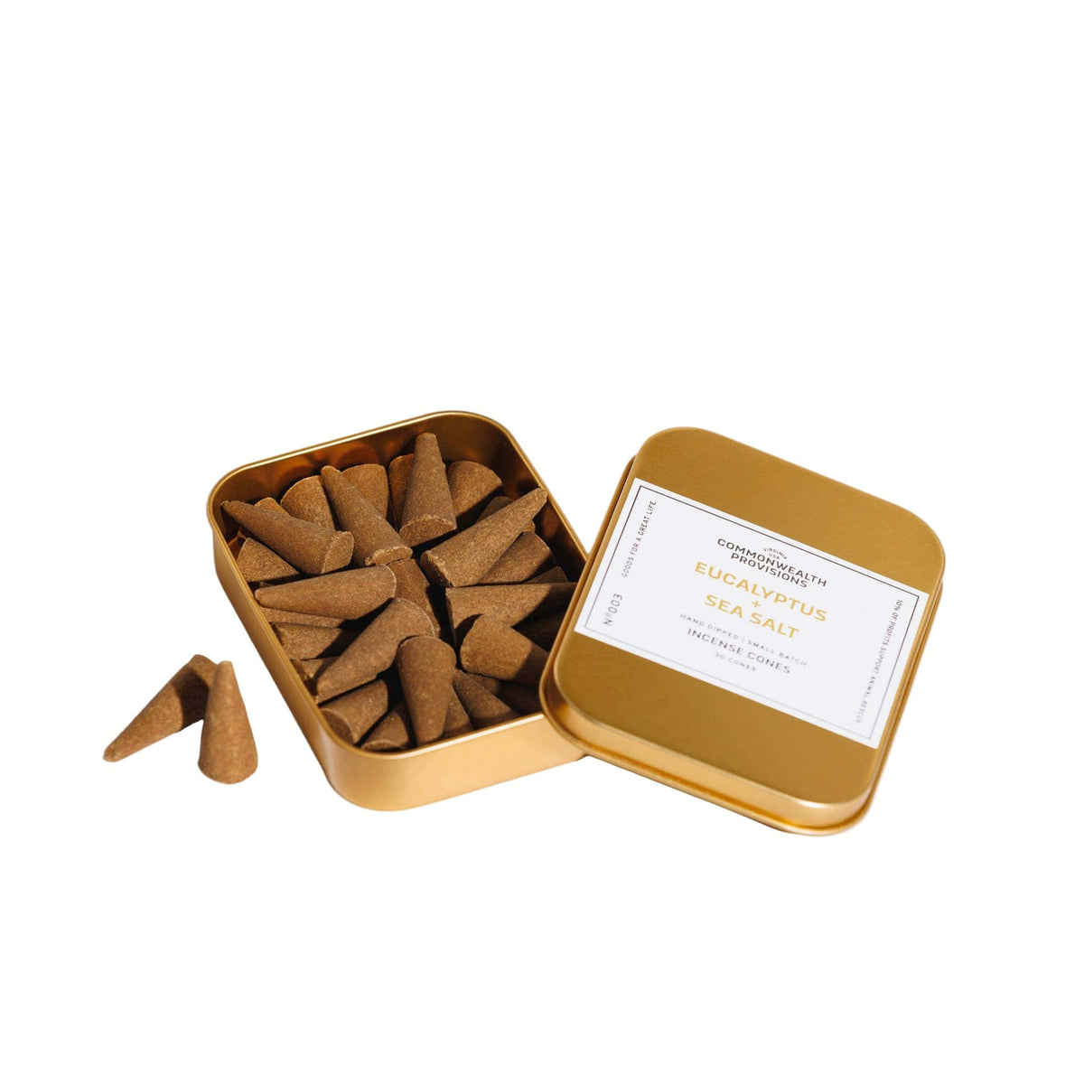Incense Cones - Eucalyptus + Sea Salt Commonwealth Provisions Modern Nomad Home decor store Denver CO Colorado