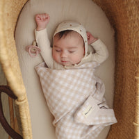 Luxury Cotton Baby Blanket - Plaid