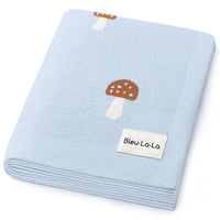Cotton Swaddle Baby Blanket (Mushroom)