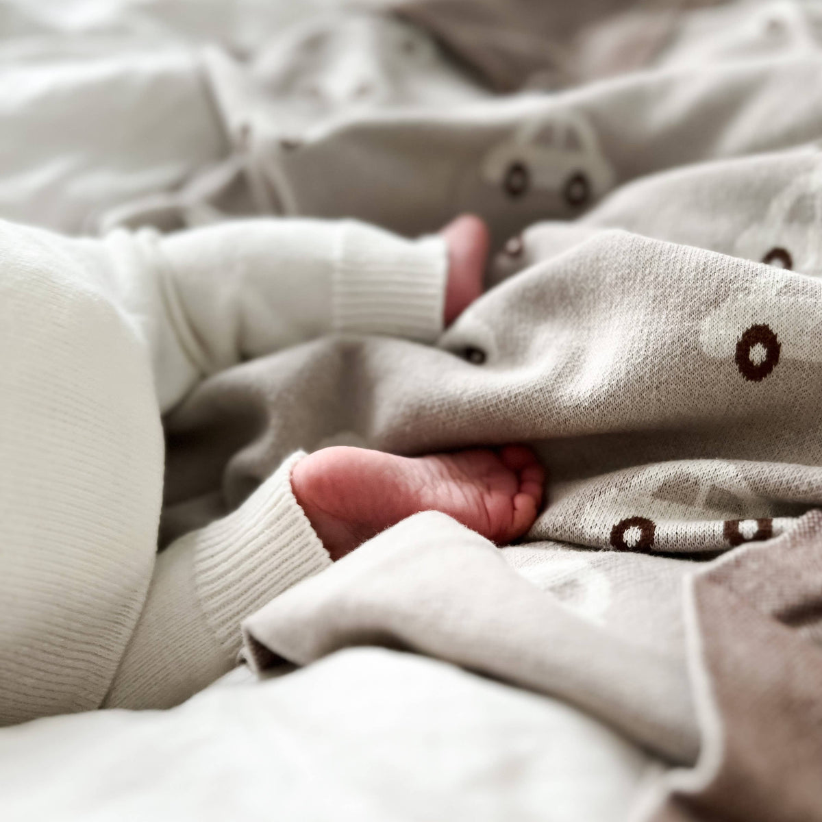 Cotton Swaddle Baby Blanket (Cars)