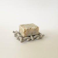 Handmade Ceramic Woven Lattice Soap Dish/ Sponge Holder Sunday Studio Modern Nomad Home decor store Denver CO Colorado