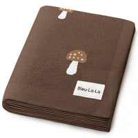 Cotton Swaddle Baby Blanket (Mushroom)