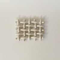Handmade Ceramic Woven Lattice Soap Dish/ Sponge Holder Sunday Studio Modern Nomad Home decor store Denver CO Colorado