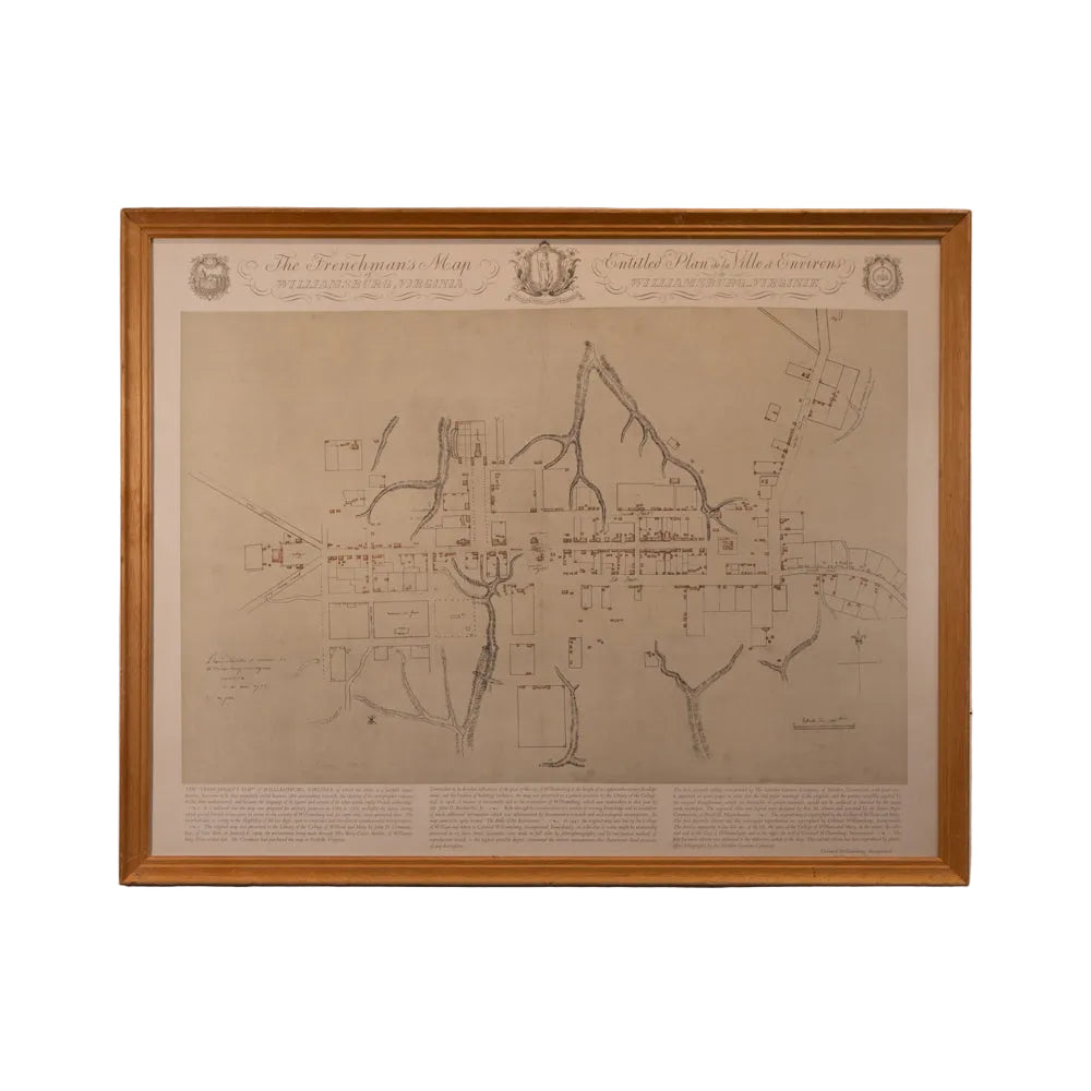 The "Frenchman's" Map Framed Print