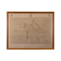 The "Frenchman's" Map Framed Print